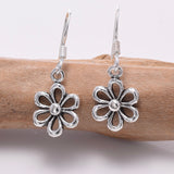 E656 - 925 Silver Open daisy earrings