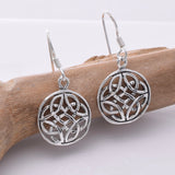 E663 - 925 Silver celtic knotwork earrings