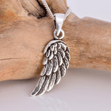 P491 - Angel wing 925 silver pendant