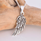 P491 - Angel wing 925 silver pendant