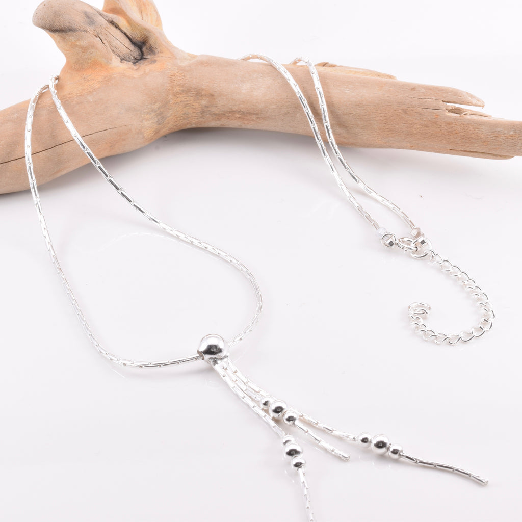N006 - 925 Silver Tassle Necklace