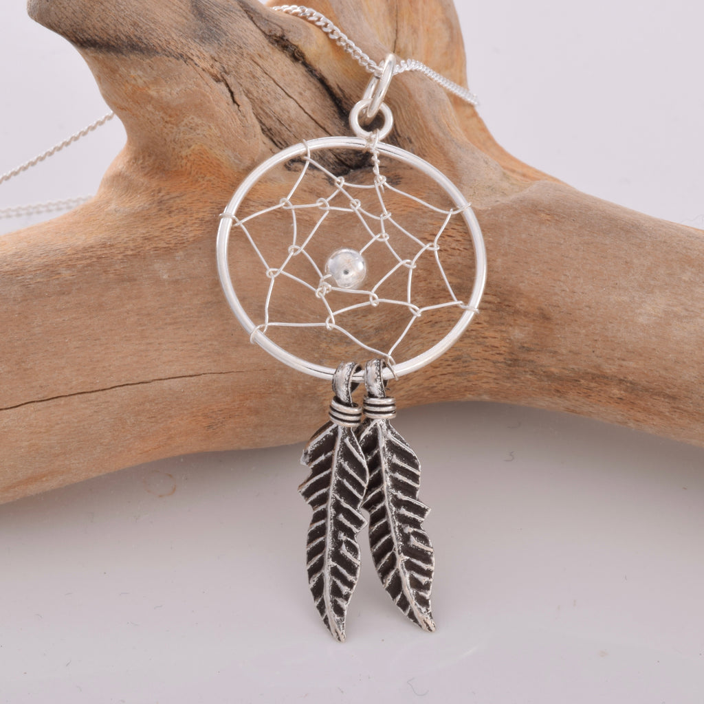 P134 - 925 Silver Dreamcatcher Pendant