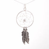 P134 - 925 Silver Dreamcatcher Pendant