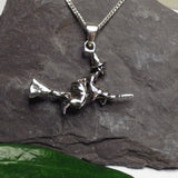 P156 - Witch & Broomstick Pendant
