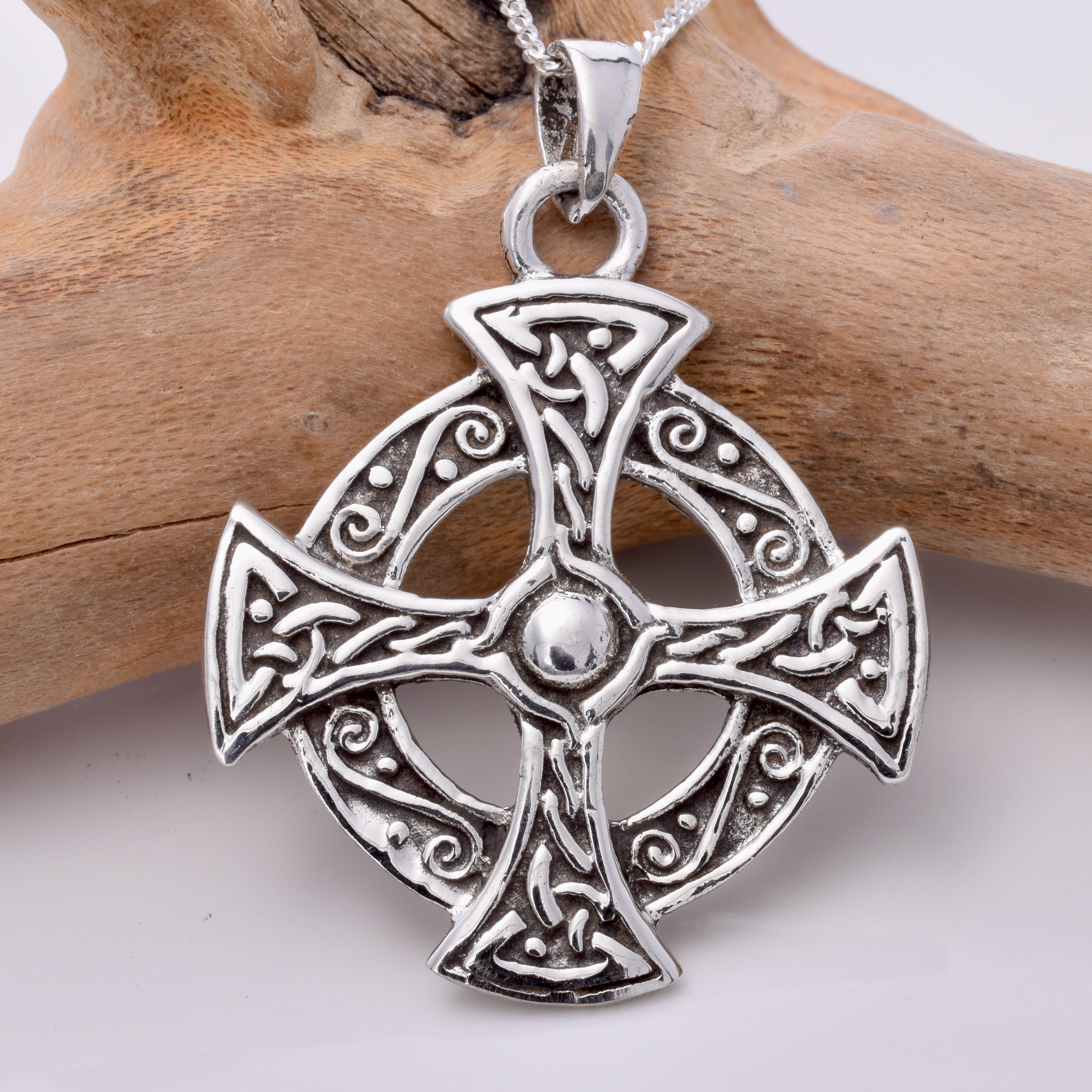 Stainless steel on sale celtic cross pendant