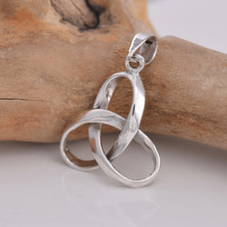 P368 - Silver trinity knot pendant