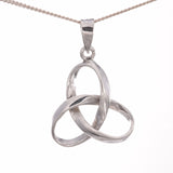 P368 - Silver trinity knot pendant