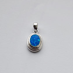 P502 - Oval "Fire Opal" pendant