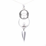 P533 - Sterling silver goddess pendant