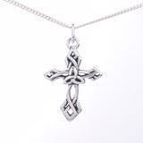 P536 - 925 Celtic knotwork cross pendant