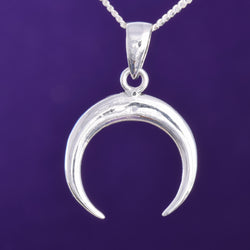 P616 - Sterling silver horn pendant