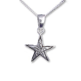P638 - Silver star pendant