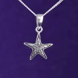 P638 - Silver star pendant