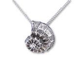 Java Designs ammonite silver pendant