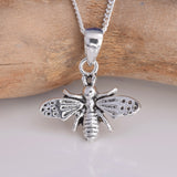 P644 - Bee silver pendant