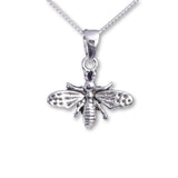 P644 - Bee silver pendant