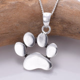 P839 - 925 silver large paw pendant