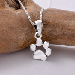 P875 - 925 silver small paw pendant
