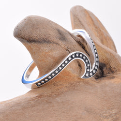 R150 - Wave Crest design silver ring