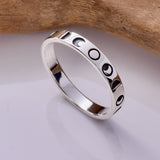 R203 -925 Silver Moon Phase ring
