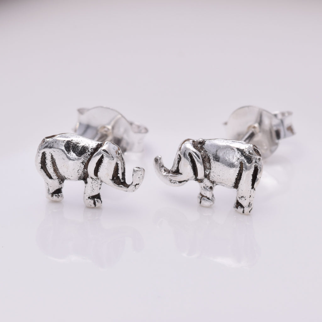 S112 Happy Elephant Stud Earrings