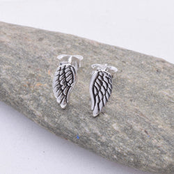 S140 - 925 Silver angel wing stud earrings
