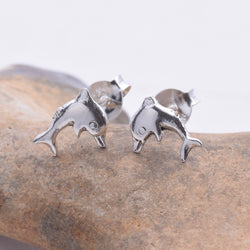 S204 - Dolphin stud earrings