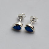 S410 - Teardrop "Fire Opal" stud earrings