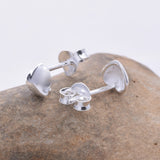 S257 - Puff heart (6x6mm) stud earrings