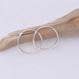 E459 - 1.2 x 16mm Sleeper hoop earrings