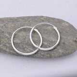 E460 - 1.2 x 18mm Sleeper hoop earrings